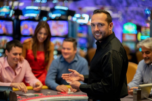 Gaple Online live-dealer studio with professional lighting, domino tiles, and HD streaming setup